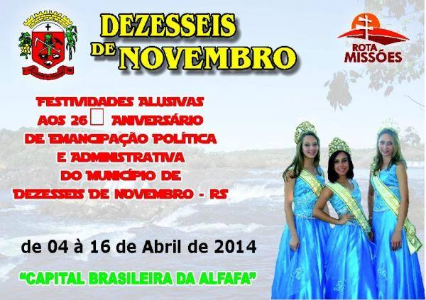 26º Aniversário de Dezesseis de Novembro